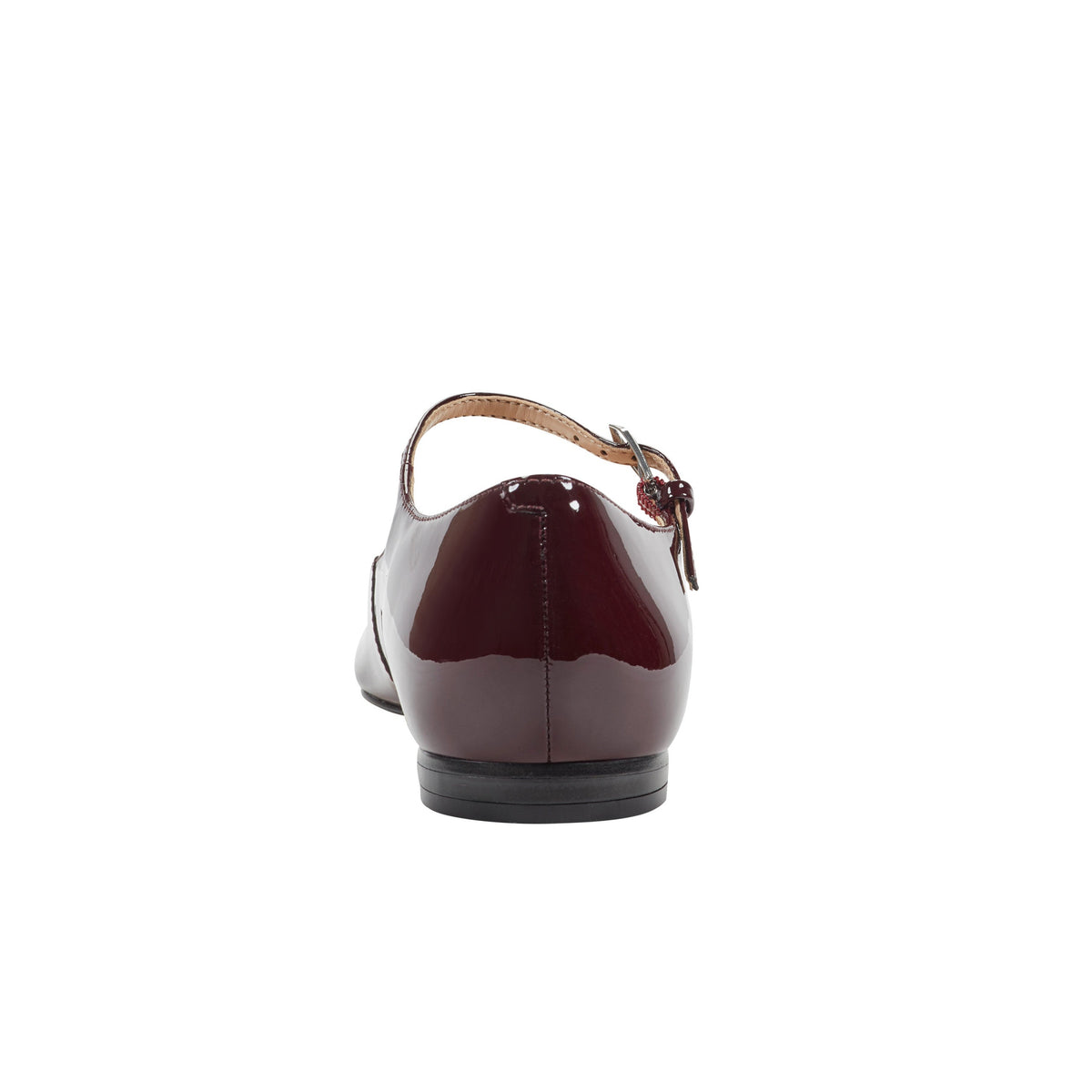 Trella Leather Mary Jane Flat - Dark Red Patent Leather | Marc Fisher