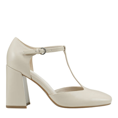 Cyrene T-Strap Pump - Chic Cream | Marc Fisher