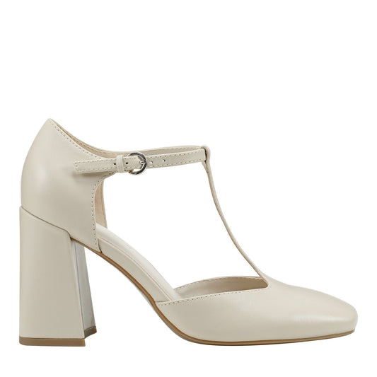 Cyrene T-Strap Pump - Chic Cream | Marc Fisher
