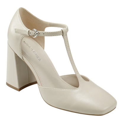 Cyrene T-Strap Pump - Chic Cream | Marc Fisher