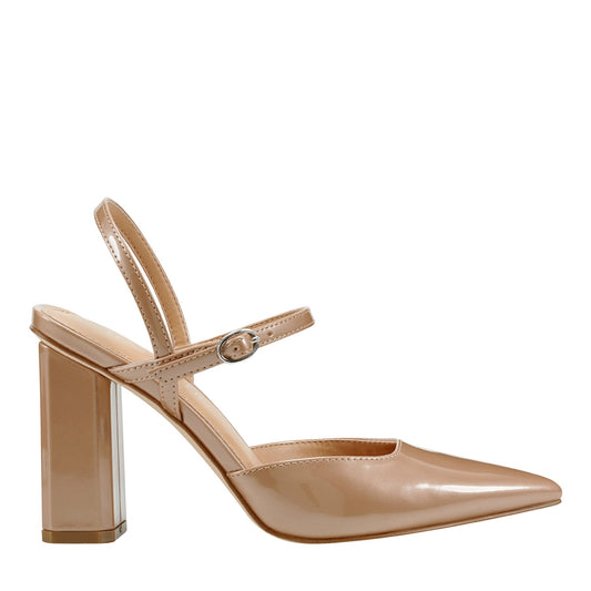 Doster Pointy Toe Slingback - Natural Metallic | Marc Fisher