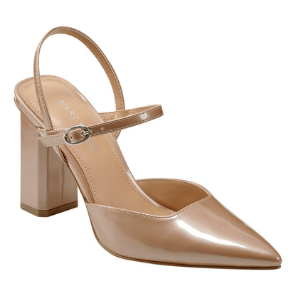 Doster Pointy Toe Slingback - Natural Metallic | Marc Fisher