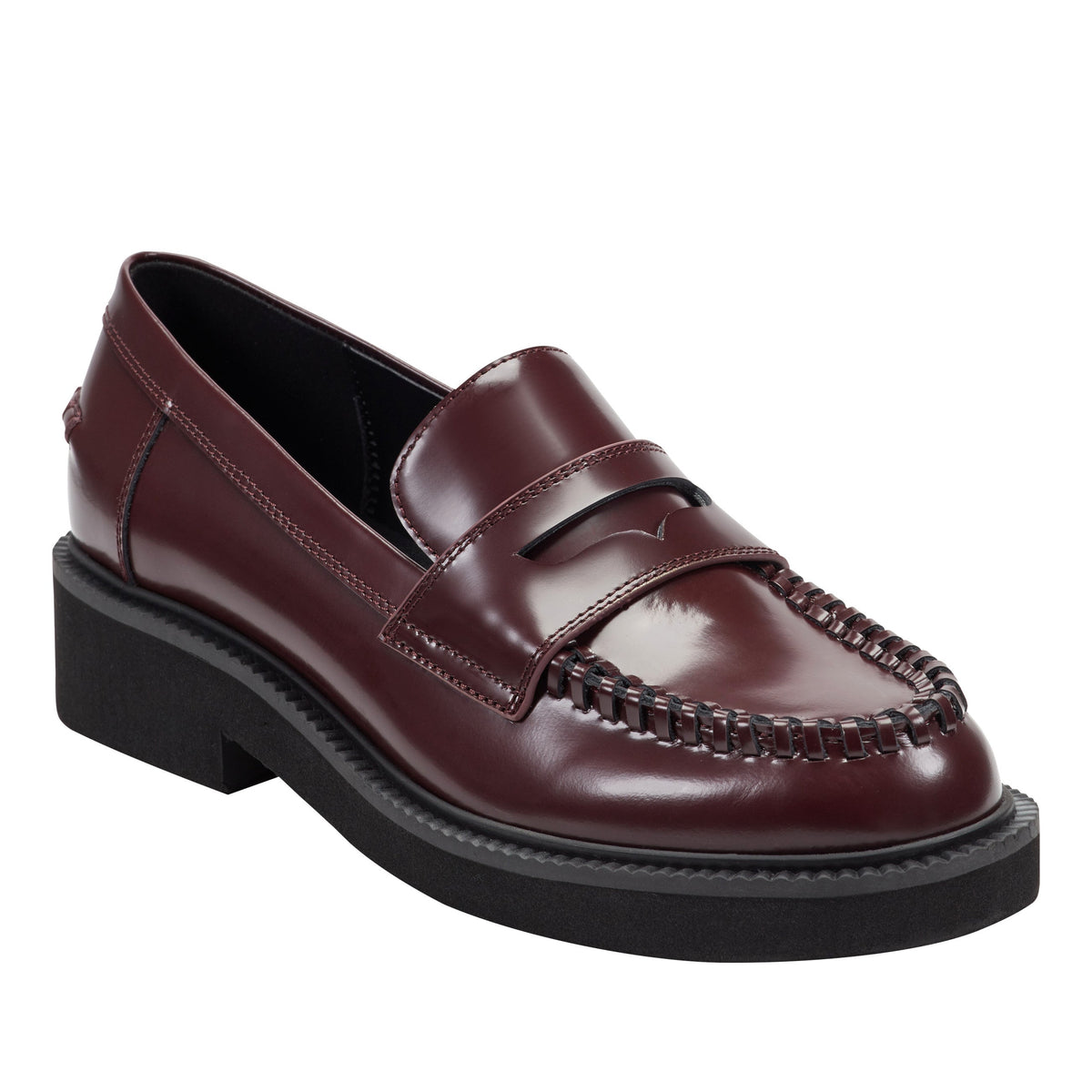 Dagman Casual Leather Loafer - Dark Red Leather | Marc Fisher