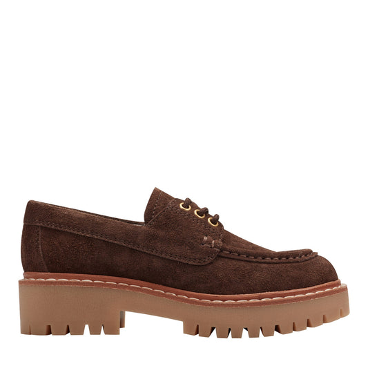Nerida Lug Sole Leather Loafer - Brown Suede | Marc Fisher