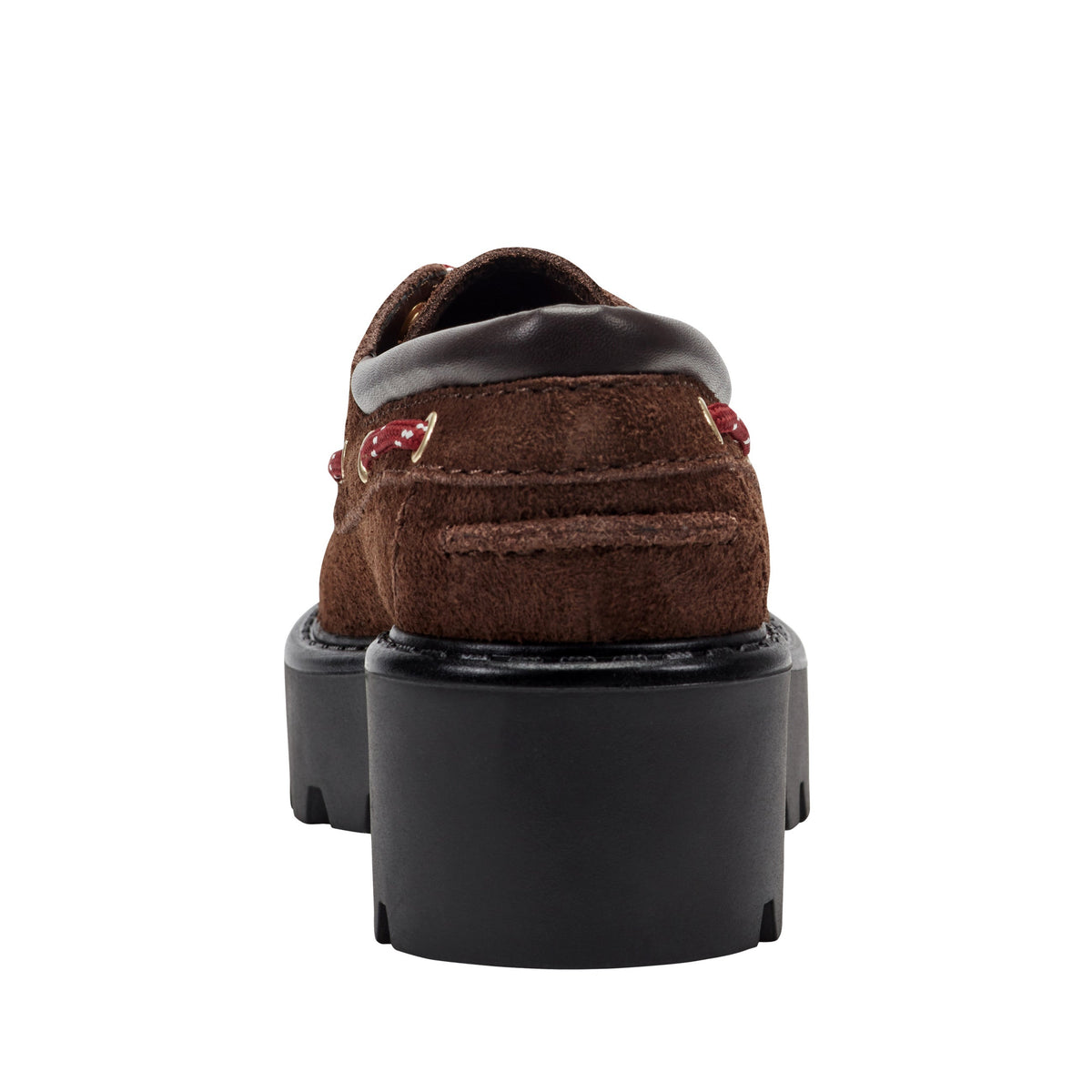 Peyten Leather Lug Sole Loafer - Dark Brown Suede | Marc Fisher