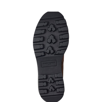 Peyten Leather Lug Sole Loafer - Dark Brown Suede | Marc Fisher