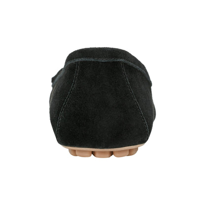Layney Casual Tassle Leather Loafer - Black Suede | Marc Fisher