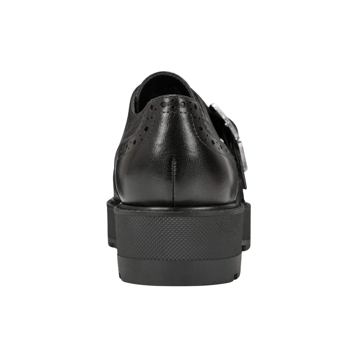 Remona Leather Monk Strap Loafer - Black Leather | Marc Fisher
