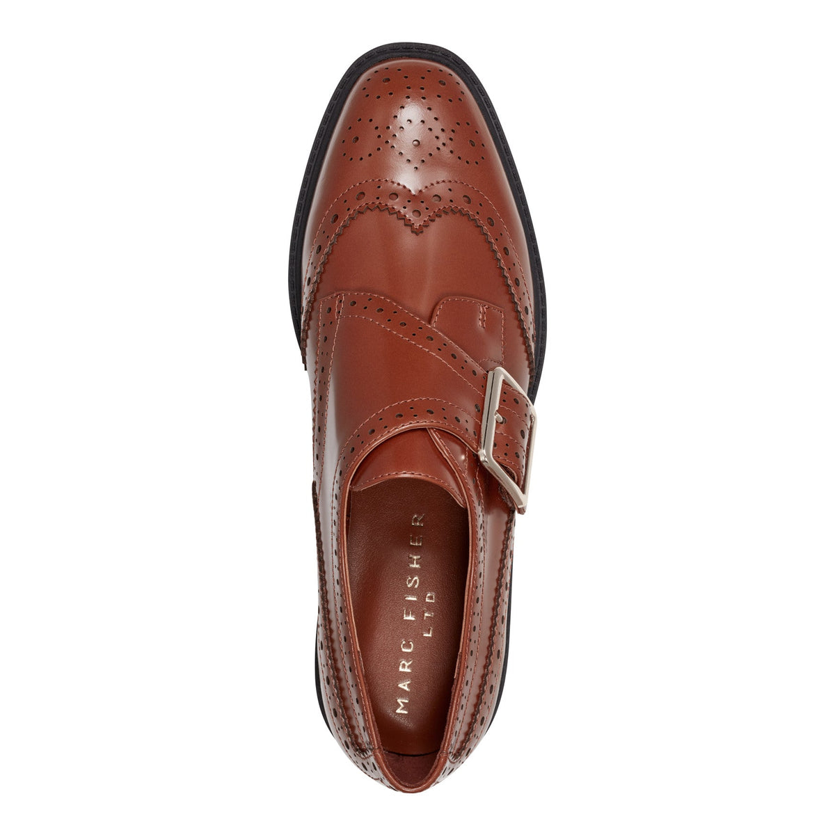 Remona Leather Monk Strap Loafer - Brown Leather | Marc Fisher