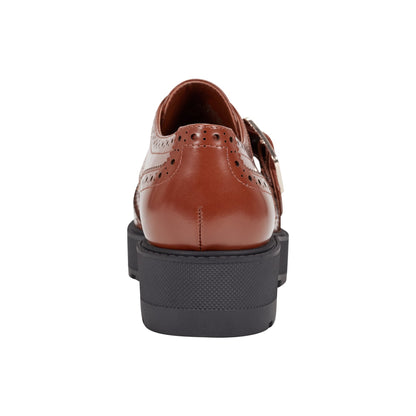 Remona Leather Monk Strap Loafer - Brown Leather | Marc Fisher