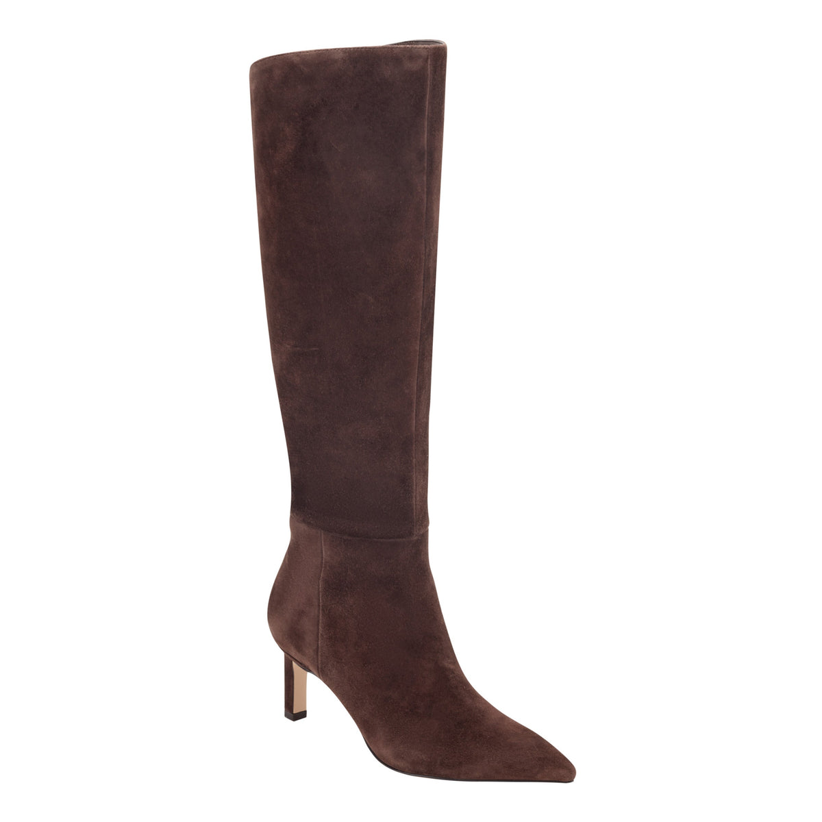 Esmee Leather Boot - Dark Brown Suede | Marc Fisher