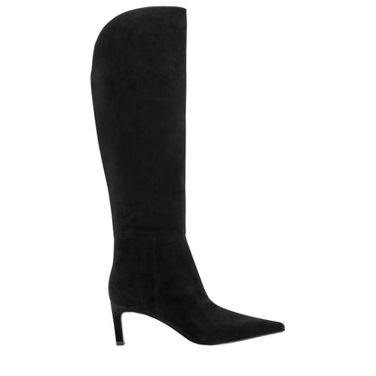Esmee Leather Boot - Black Suede | Marc Fisher