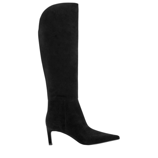 Esmee Leather Boot - Black Suede | Marc Fisher