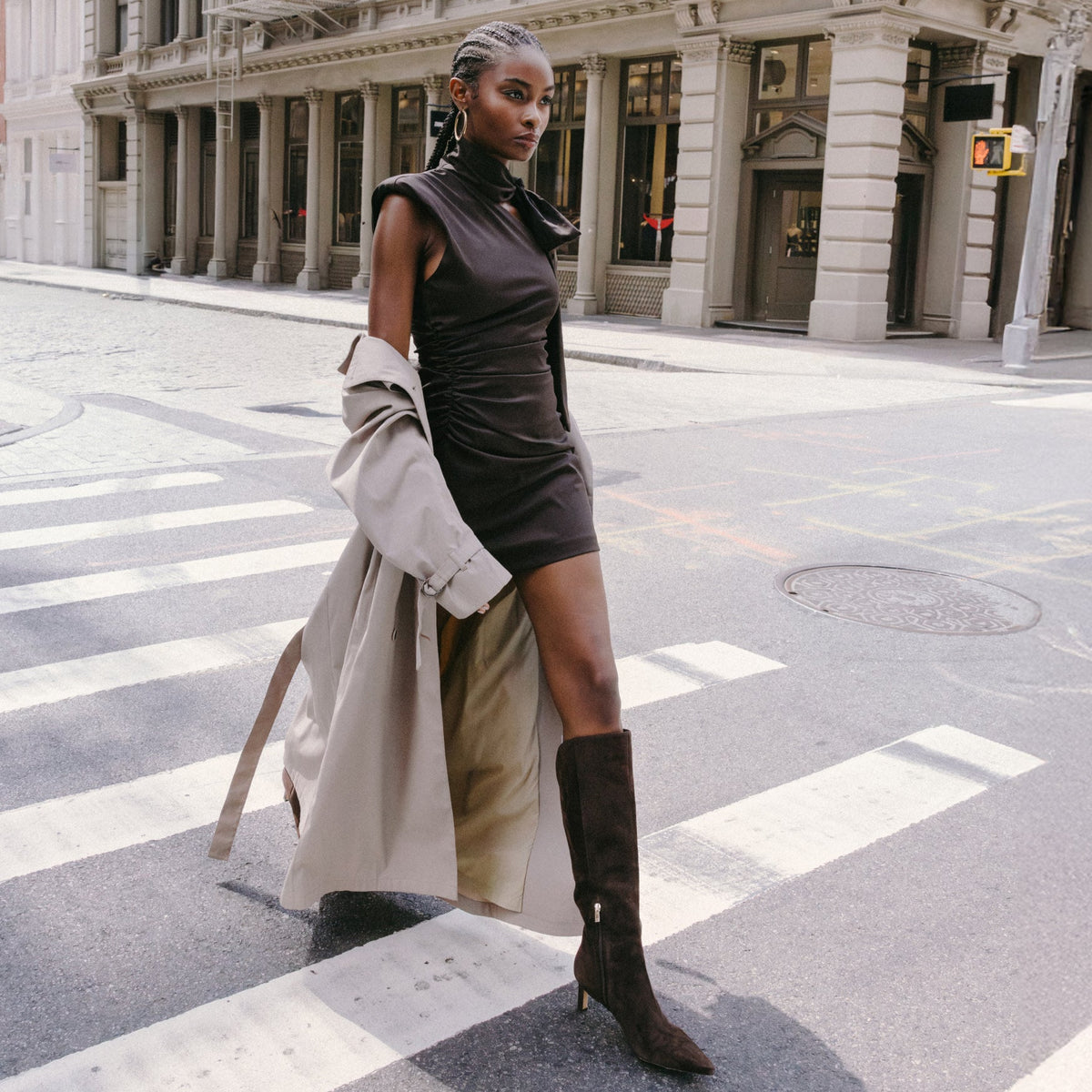Esmee Leather Boot - Black Leather | Marc Fisher