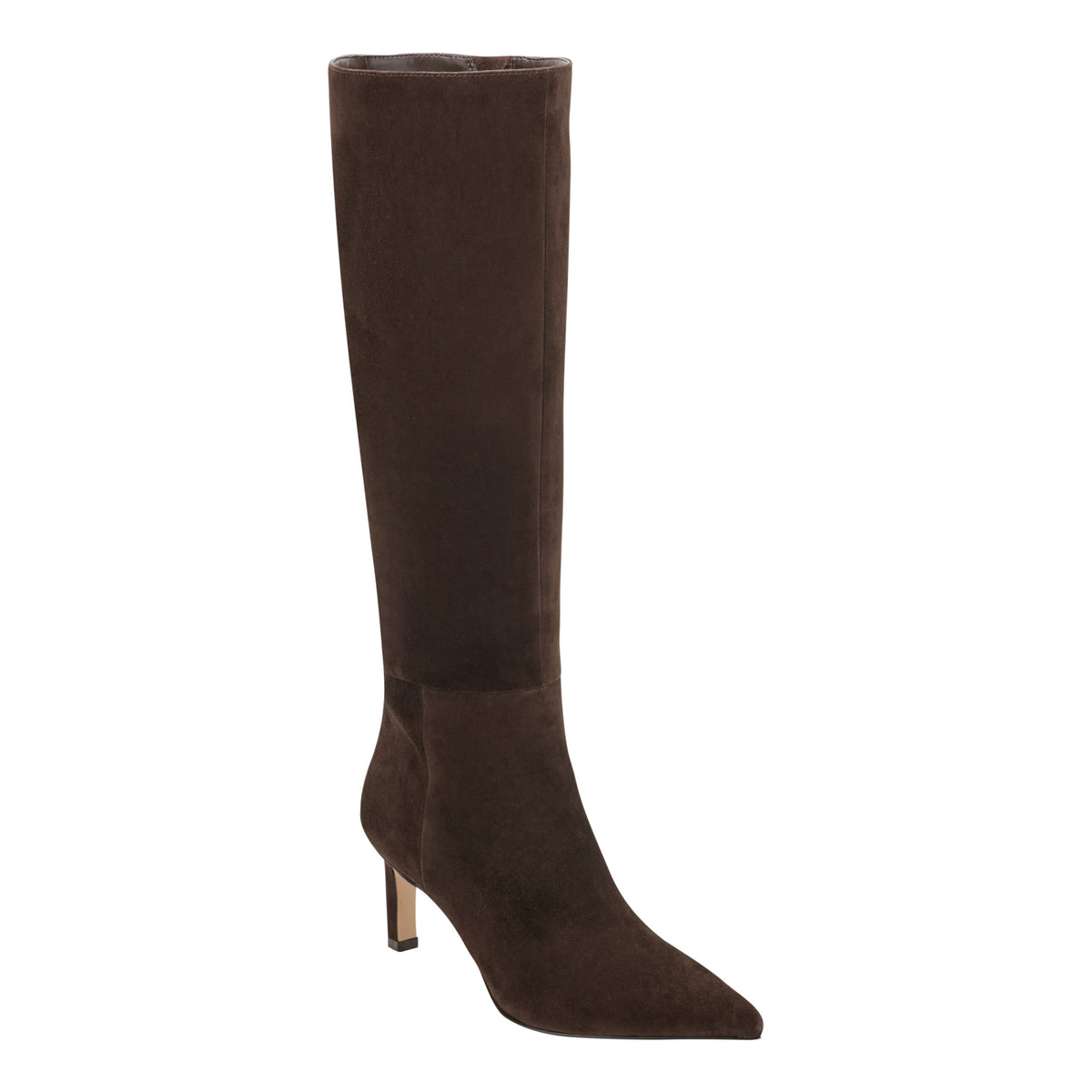 Eva Leather Boot - Dark Brown Suede | Marc Fisher