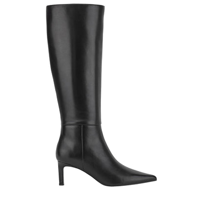 Eva Leather Boot - Black Leather | Marc Fisher