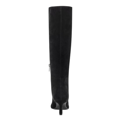 Eva Leather Boot - Black Suede | Marc Fisher