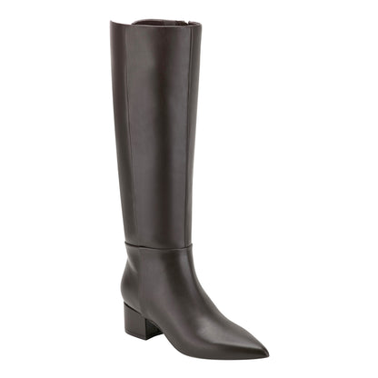 Gradia Block Heel Boot - Dark Brown | Marc Fisher