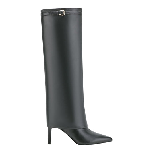 Naples Leather Boot - Black Leather | Marc Fisher