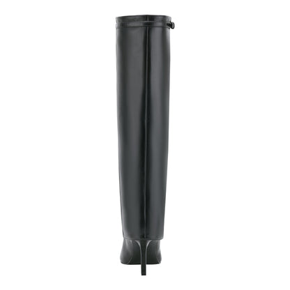 Naples Leather Boot - Black Leather | Marc Fisher