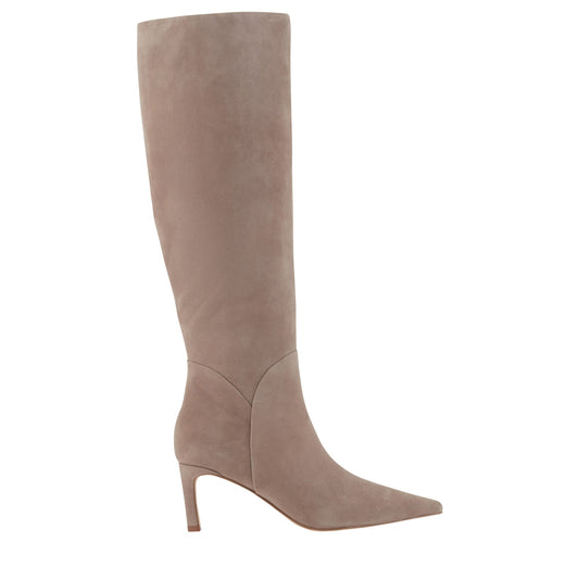 Sabrina Leather Boot - Taupe Suede | Marc Fisher