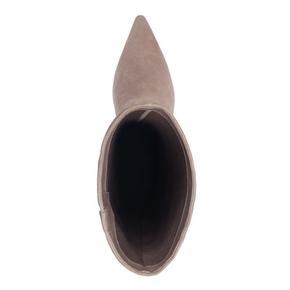 Sabrina Leather Boot - Taupe Suede | Marc Fisher
