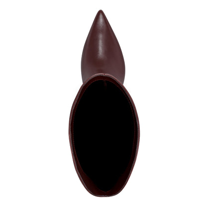 Esmee Leather Boot - Merlot Leather | Marc Fisher