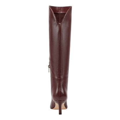 Esmee Leather Boot - Merlot Leather | Marc Fisher