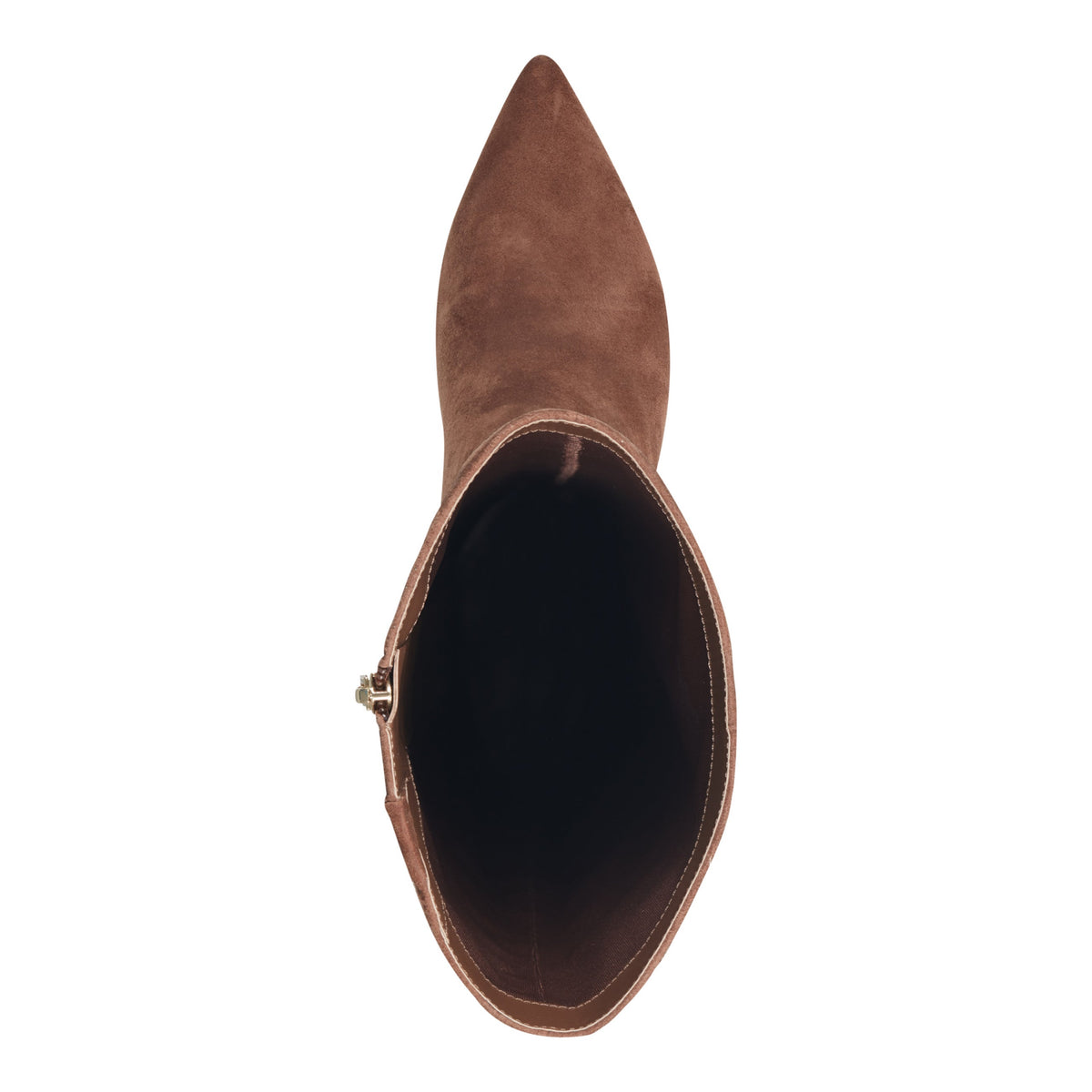 Lucinda Kitten Heel Leather Boot - Tan Suede | Marc Fisher