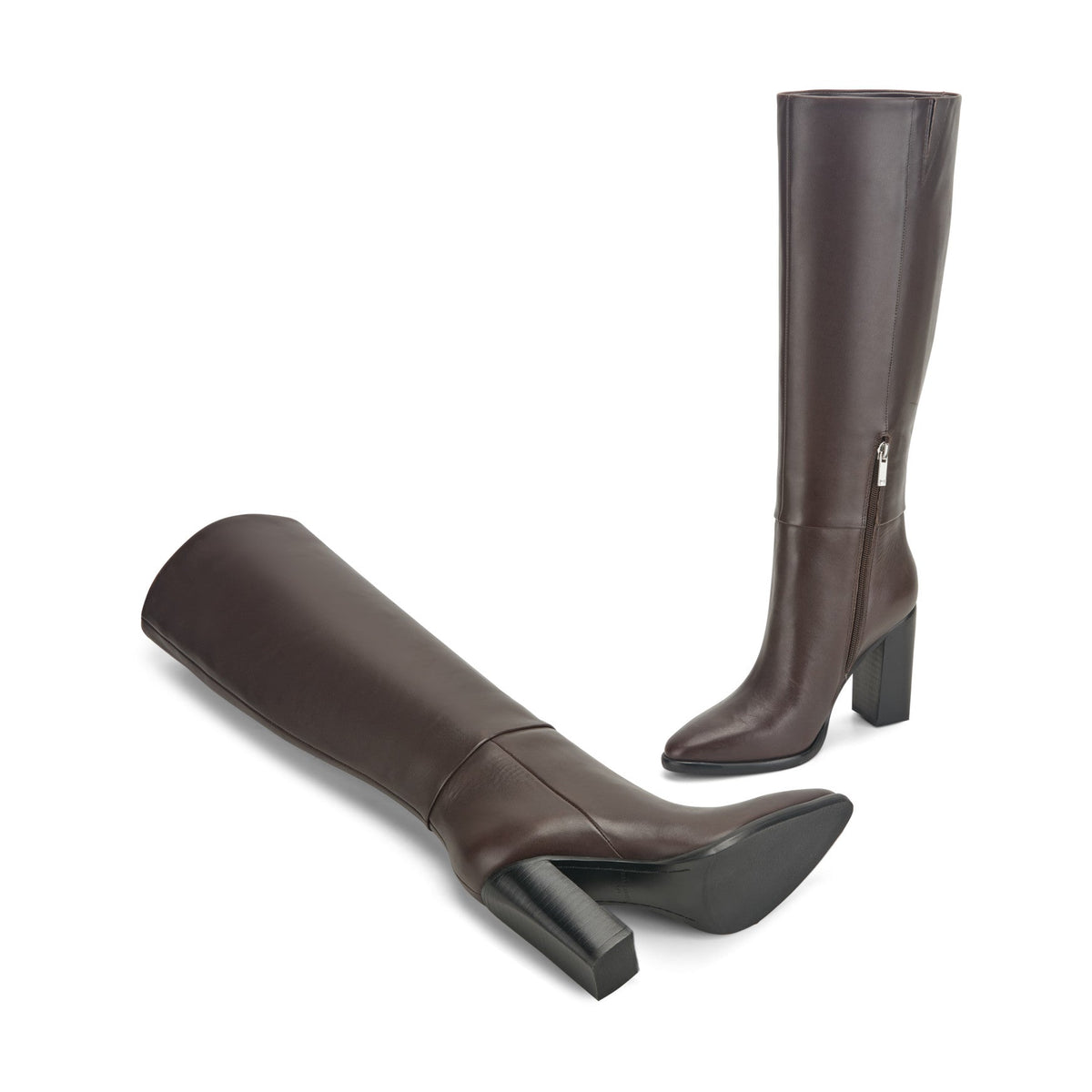 Lannie Dress Leather Boot - Dark Merlot Leather | Marc Fisher