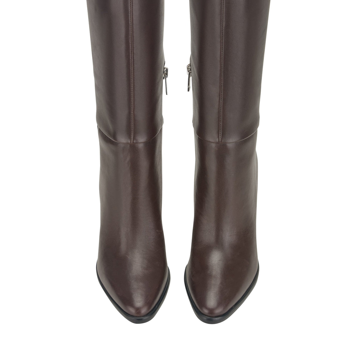 Lannie Dress Leather Boot - Dark Merlot Leather | Marc Fisher