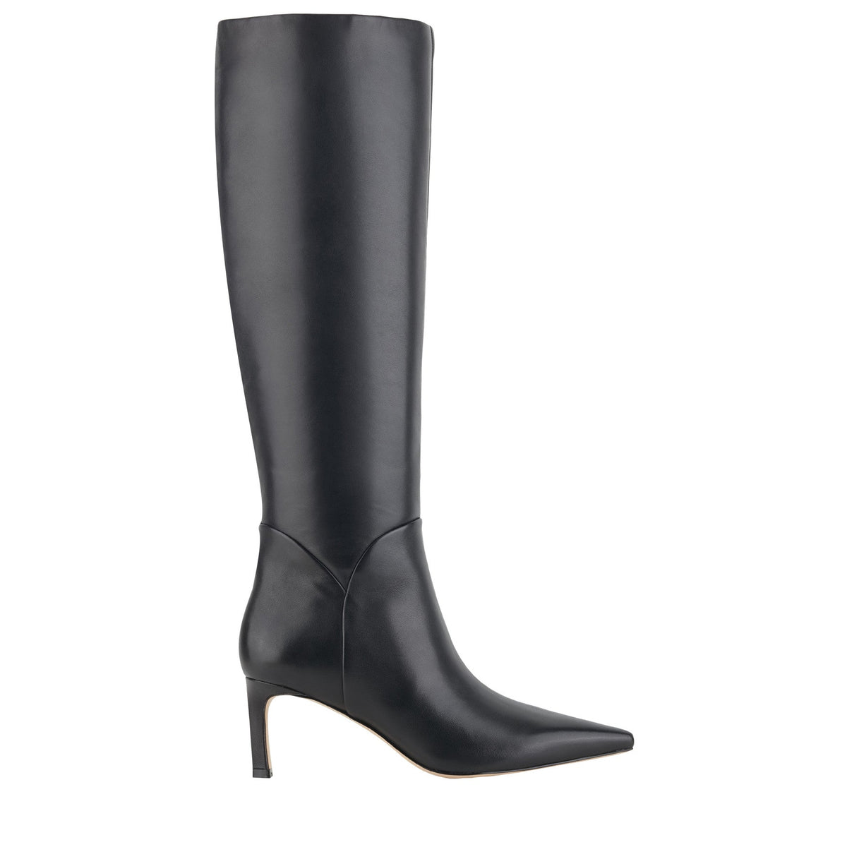 Sabrina Leather Boot - Black Leather | Marc Fisher