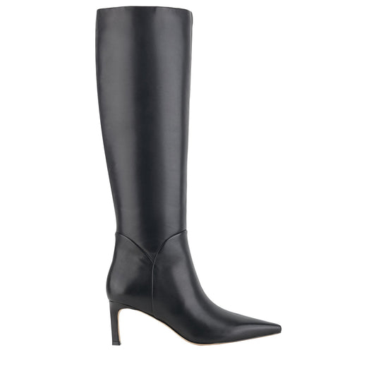 Sabrina Leather Boot - Black Leather | Marc Fisher