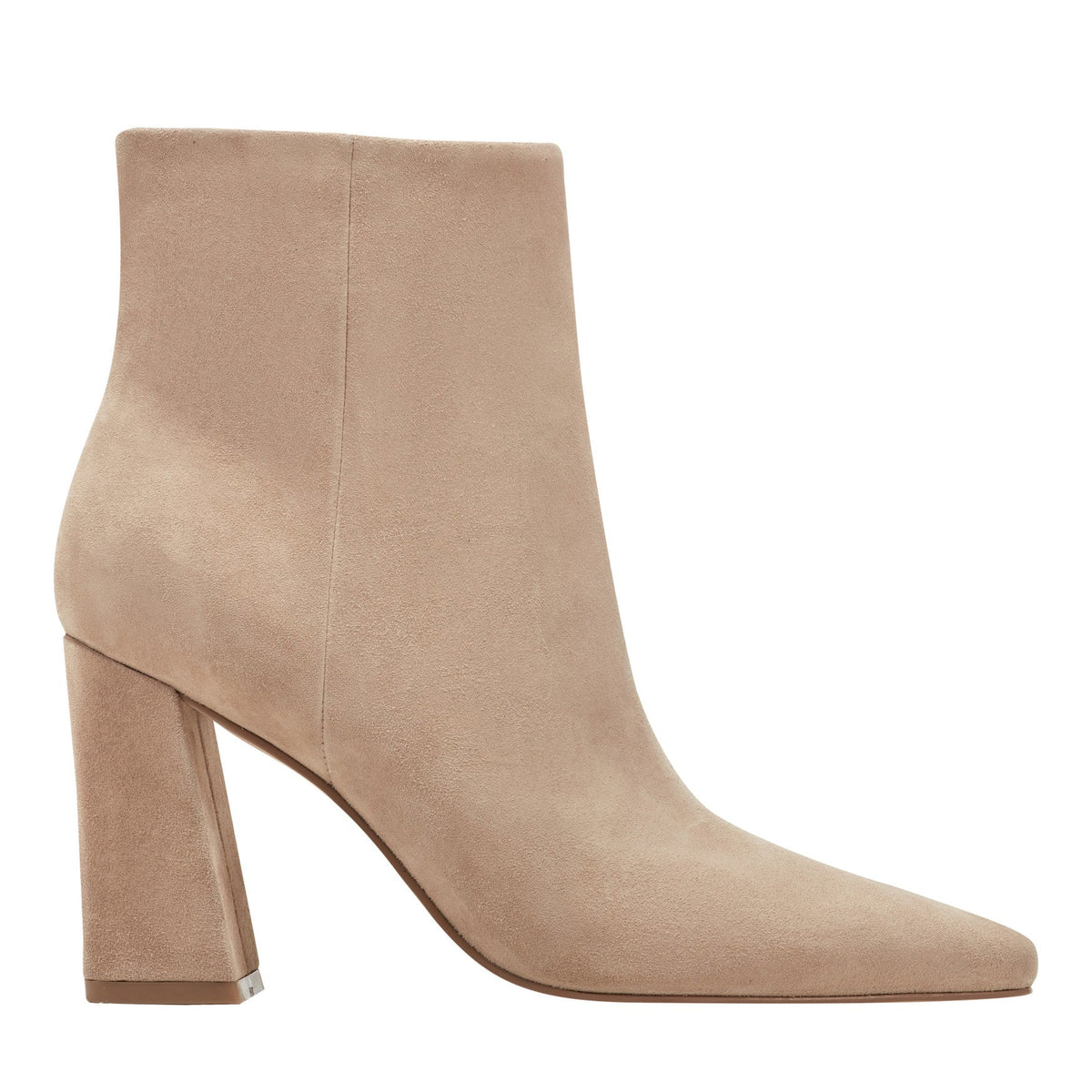 Yanara Heeled Leather Bootie - Cognac Suede | Marc Fisher