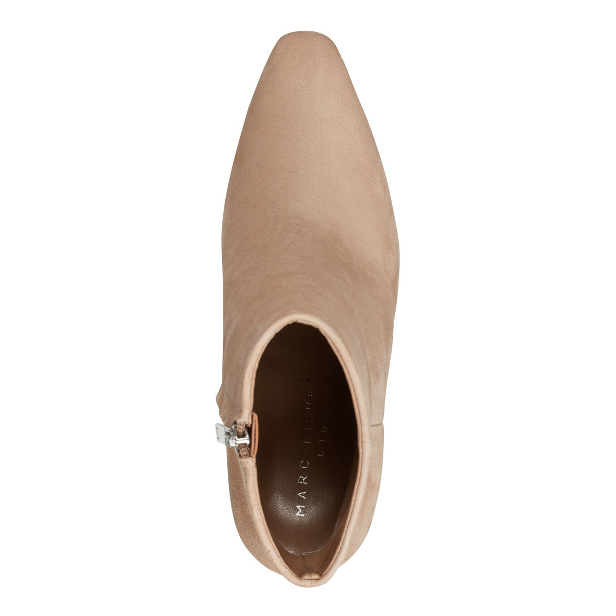 Yanara Heeled Leather Bootie - Cognac Suede | Marc Fisher