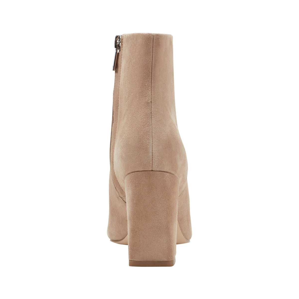 Yanara Heeled Leather Bootie - Cognac Suede | Marc Fisher