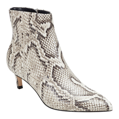 Itzia Ankle Leather Bootie - Snake Printed Leather | Marc Fisher