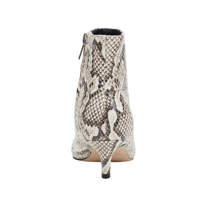 Itzia Ankle Leather Bootie - Snake Printed Leather | Marc Fisher