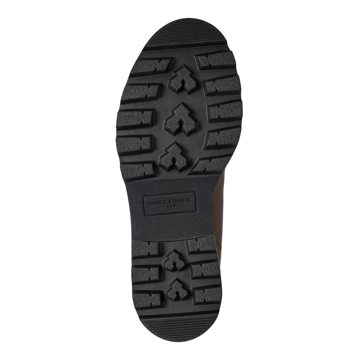 Percy Lug Sole Bootie - Dark Brown Leather | Marc Fisher