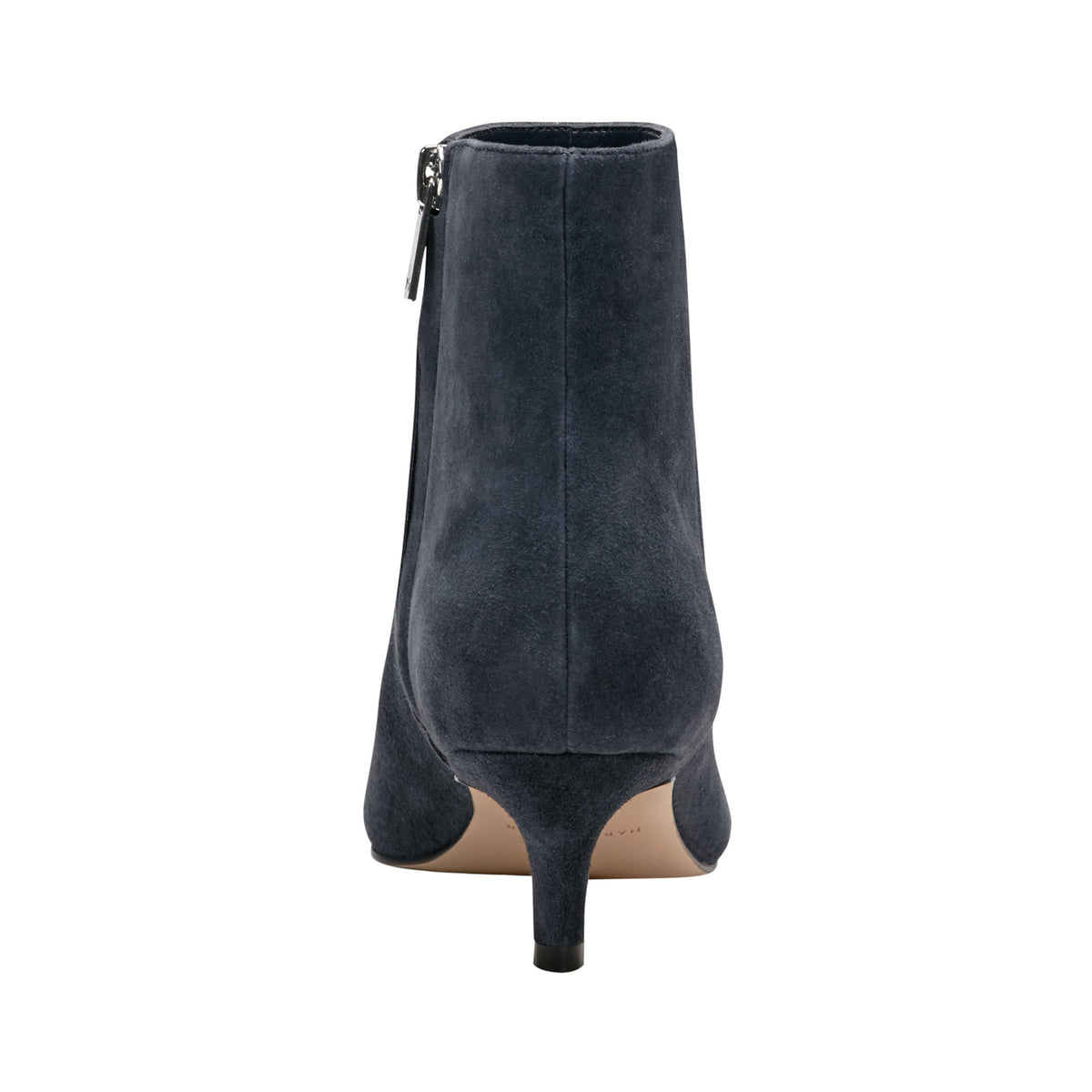 Itzia Ankle Leather Bootie - Navy Suede | Marc Fisher