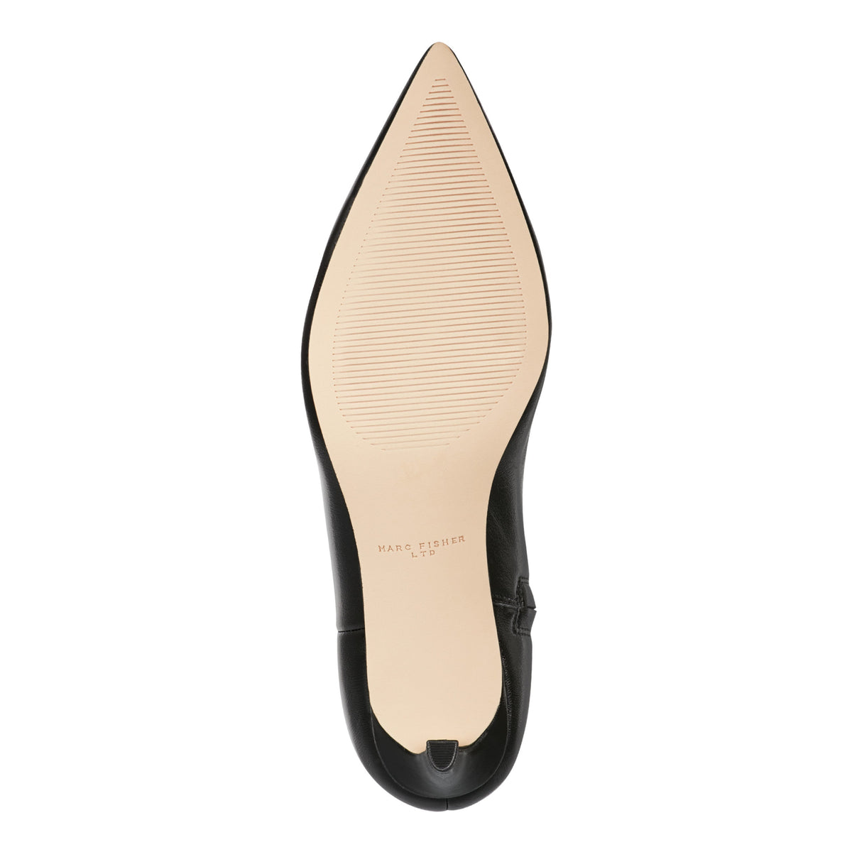 Itzia Ankle Leather Bootie - Black Leather | Marc Fisher