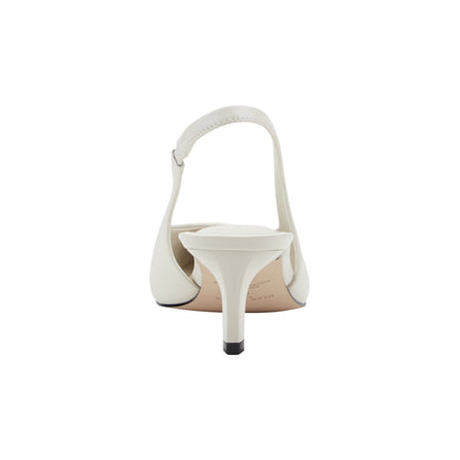 Rilly Leather Slingback Pump - Ivory Leather | Marc Fisher