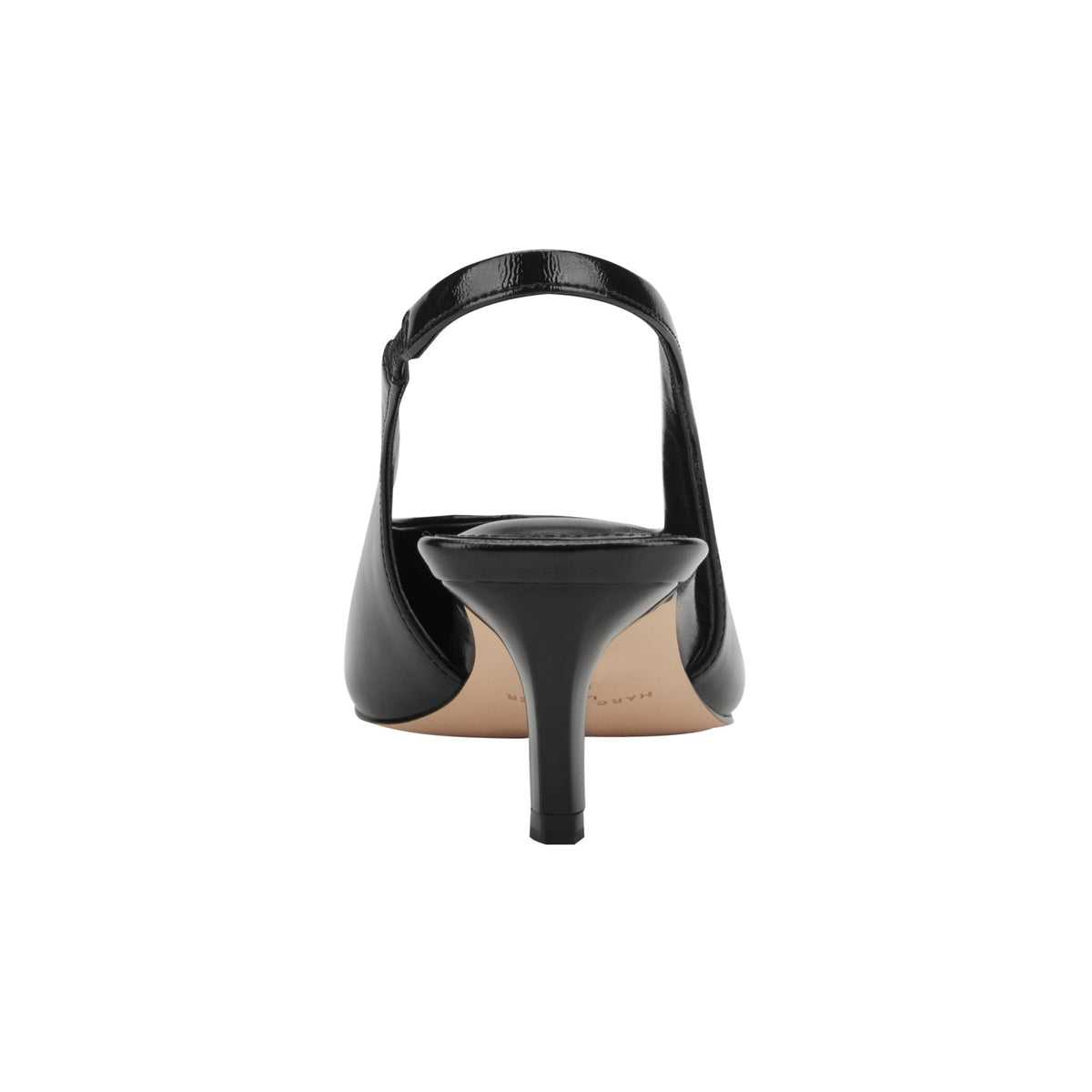Rilly Leather Slingback Pump - Black Leather | Marc Fisher