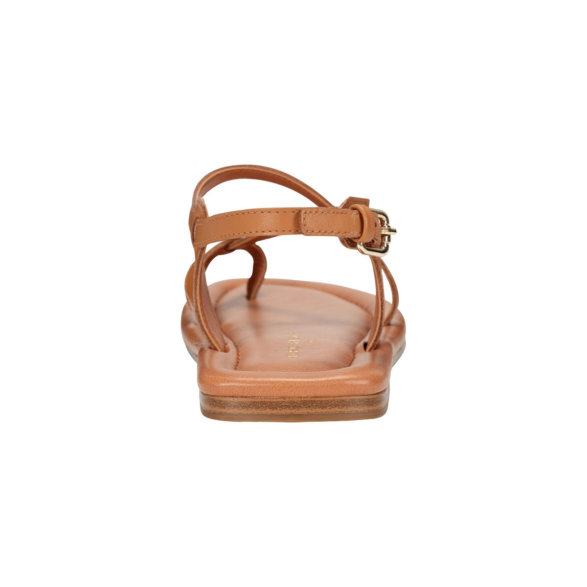 Gerty Strappy Leather Flat Sandal - Natural Leather | Marc Fisher