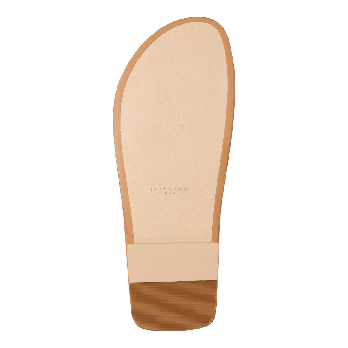 Gerty Strappy Leather Flat Sandal - Natural Leather | Marc Fisher
