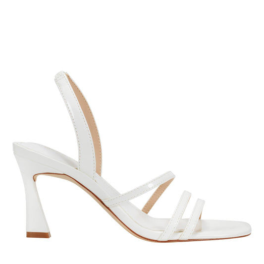 Nalina Slingback Sandal - White Patent | Marc Fisher