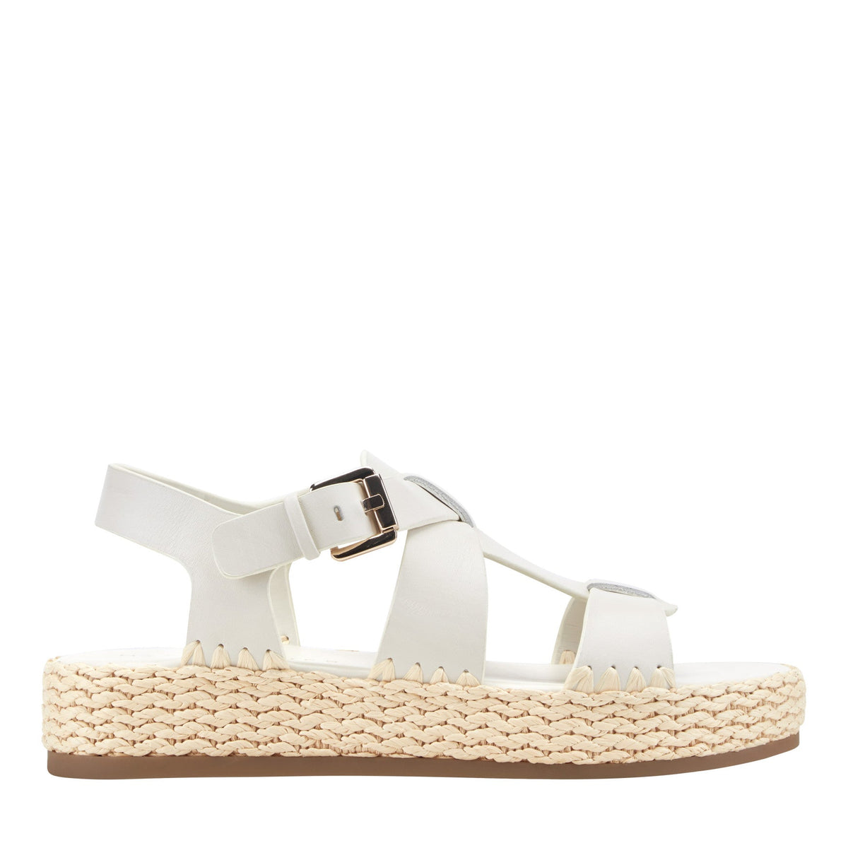 Elissa Espadrille Sandal - Chic Cream Leather | Marc Fisher