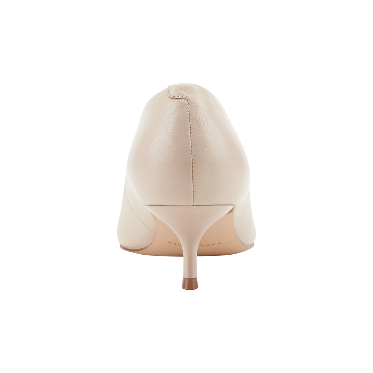 Calynna Leather Kitten Heel Pump - Cream Leather | Marc Fisher