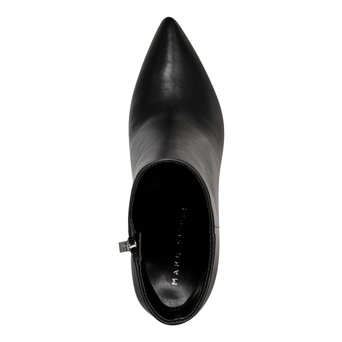 Ulani Heeled Leather Bootie - Black Leather | Marc Fisher