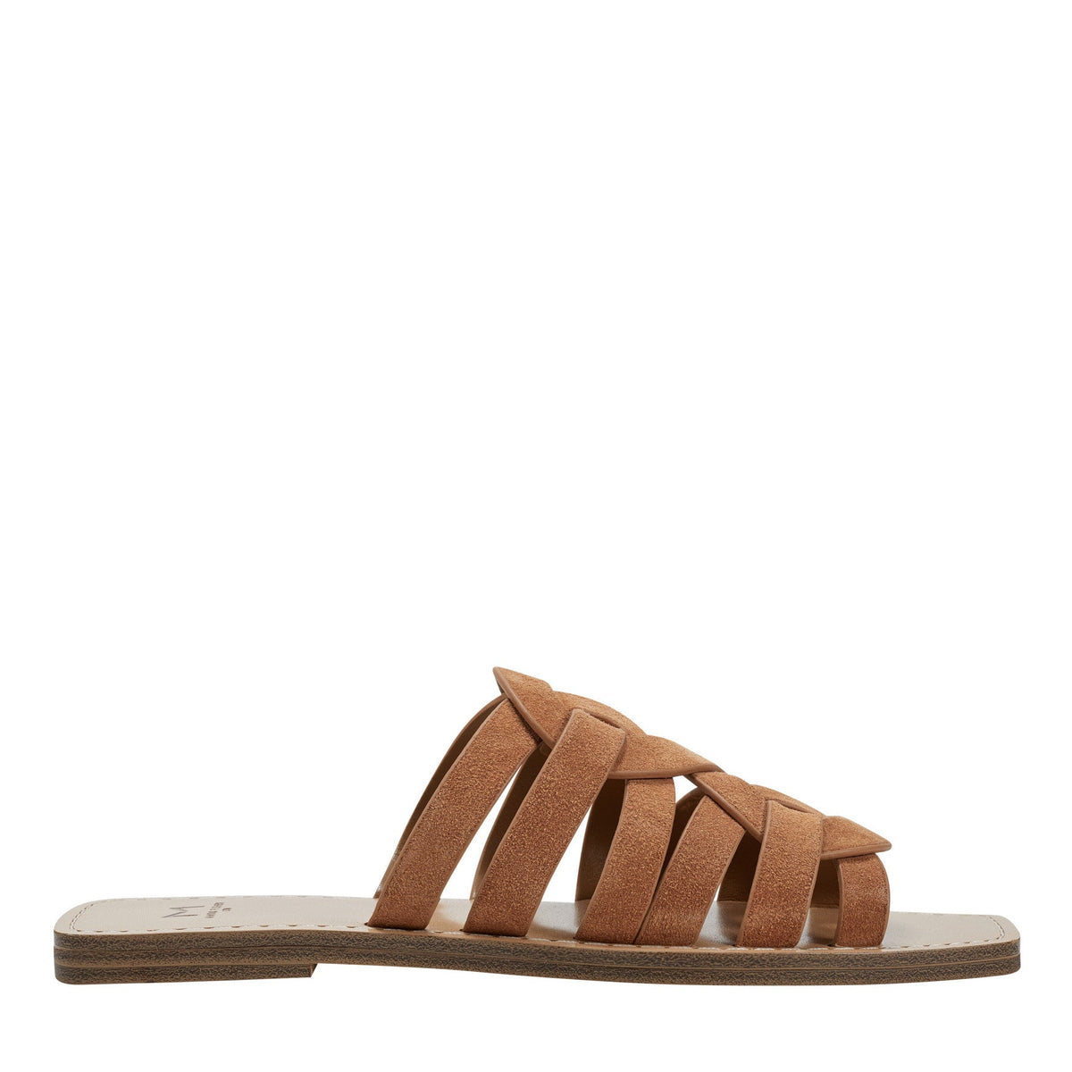 Kimiko Flat Slide Sandal - Natural | Marc Fisher